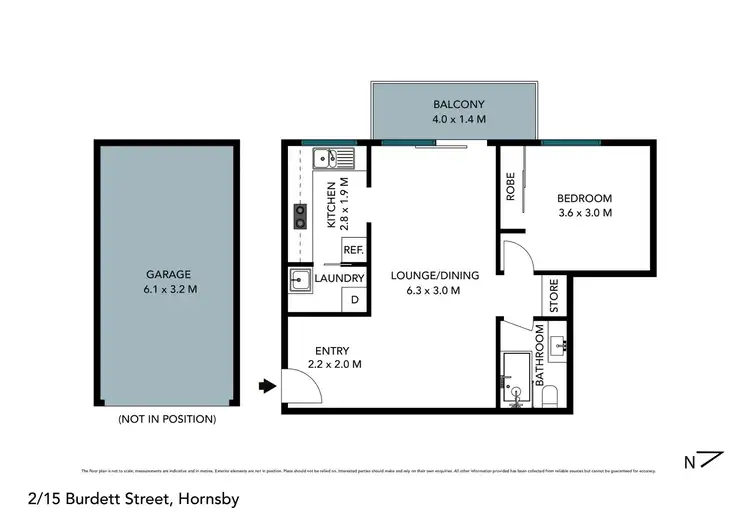 Floorplan of Homely apartment listing, 2/15 Burdett Street, Hornsby NSW 2077