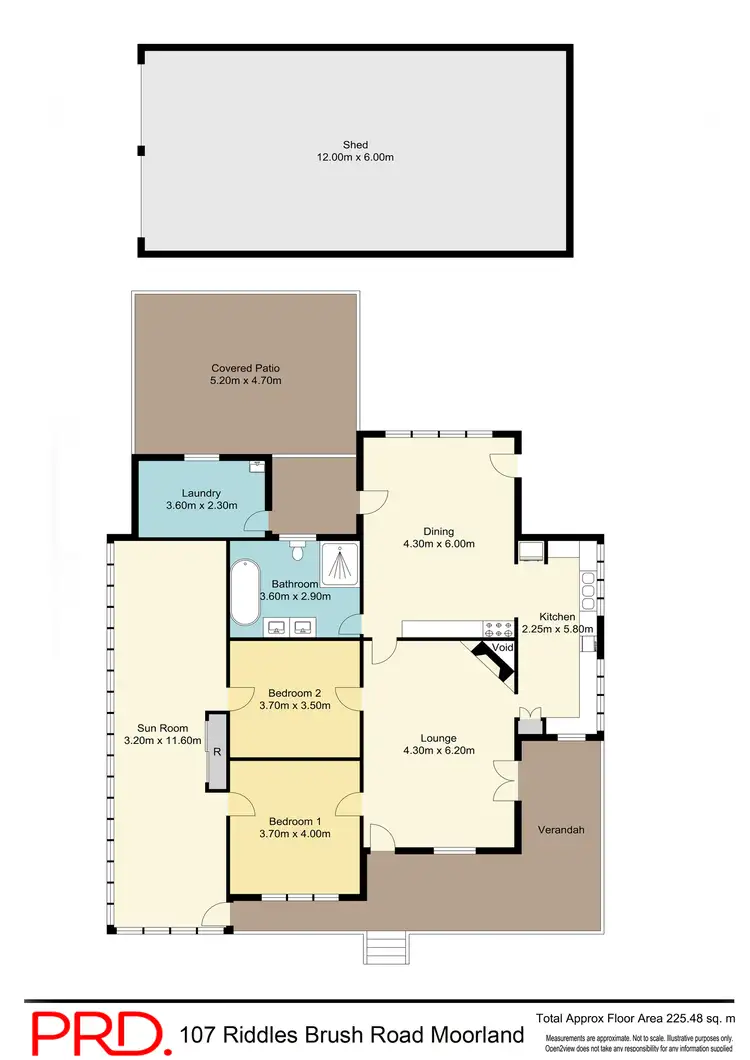 Floorplan of Homely rural property listing, 107 Riddles Brush Road, Moorland NSW 2443