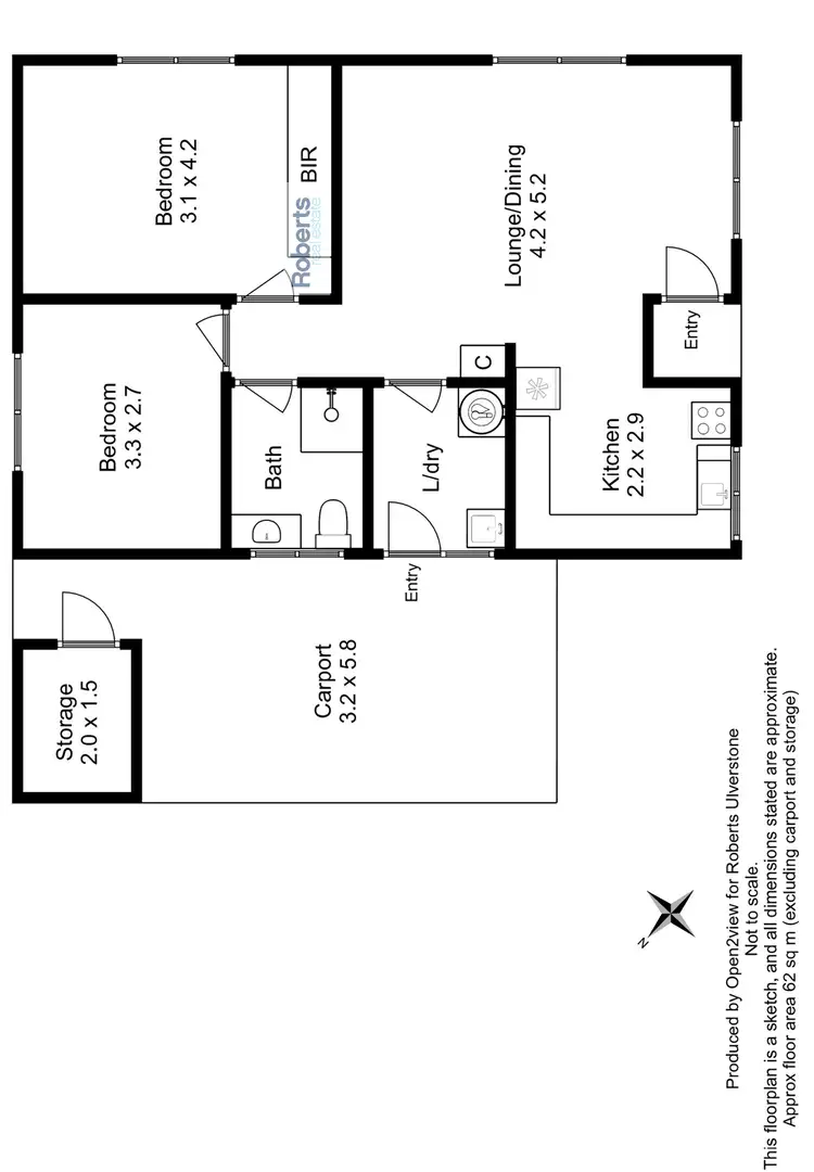 Floorplan of Homely house listing, 2/2 Raglan Street, Somerset TAS 7322