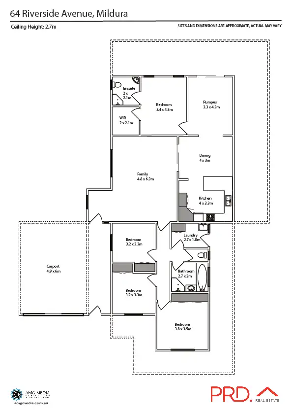 Floorplan of Homely house listing, 64 Riverside Avenue, Mildura VIC 3500