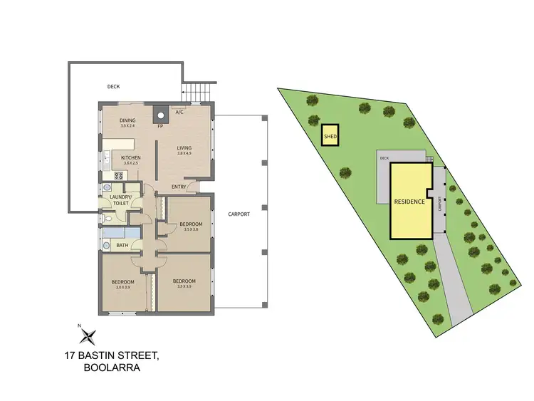 Floorplan of Homely house listing, 17 Bastin Street, Boolarra VIC 3870
