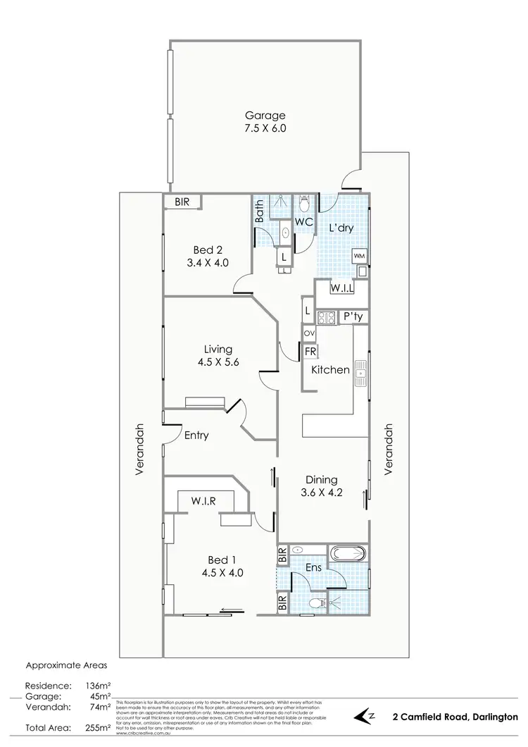 Floorplan of Homely house listing, 2 Camfield Road, Darlington WA 6070