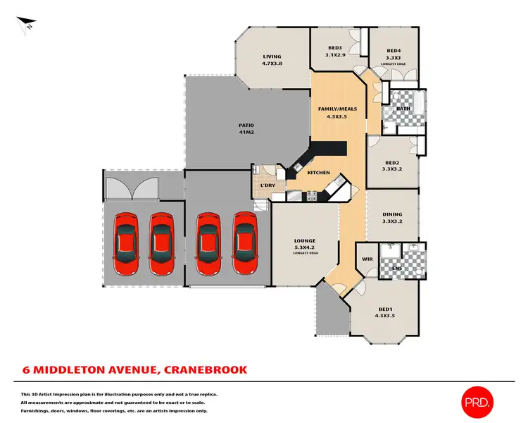 Floorplan of Homely house listing, 6 Middleton Avenue, Cranebrook NSW 2749