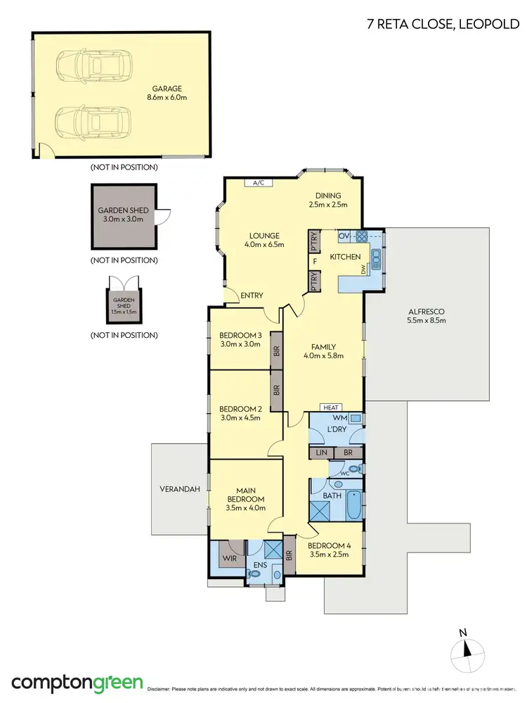 Floorplan of Homely house listing, 7 Reta Close, Leopold VIC 3224