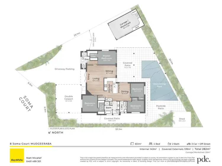 Floorplan of Homely house listing, 8 Soma Court, Mudgeeraba QLD 4213