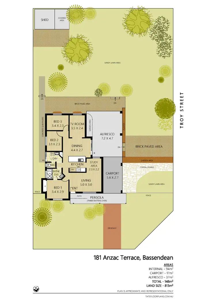 Floorplan of Homely house listing, 181 Anzac Terrace, Bassendean WA 6054
