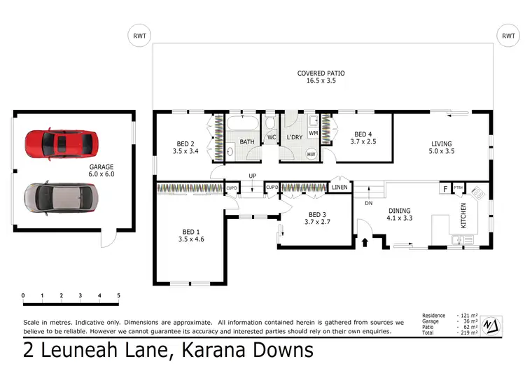 Floorplan of Homely house listing, 2 Leuneah Lane, Karana Downs QLD 4306
