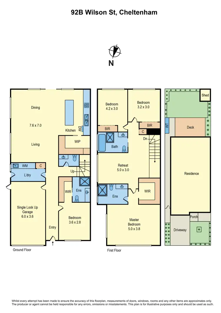 Floorplan of Homely townhouse listing, 92b Wilson Street, Cheltenham VIC 3192