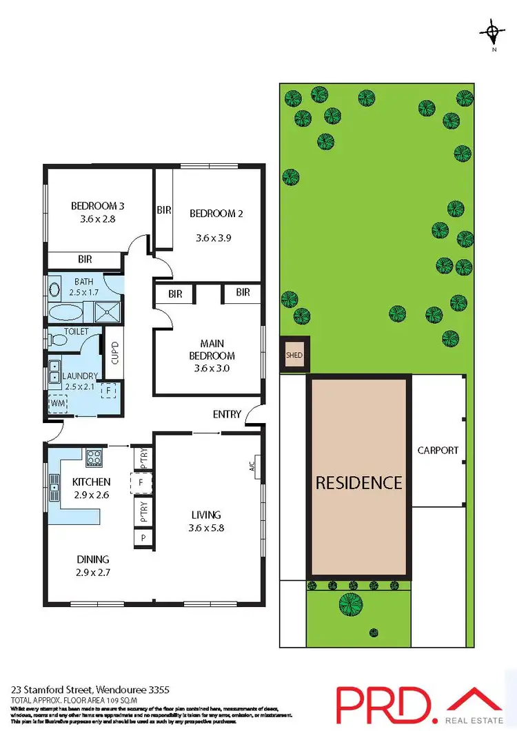 Floorplan of Homely house listing, 23 Stamford Street, Wendouree VIC 3355