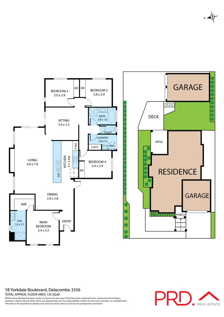Floorplan of Homely house listing, 18 Yorkdale Boulevard, Winter Valley VIC 3358