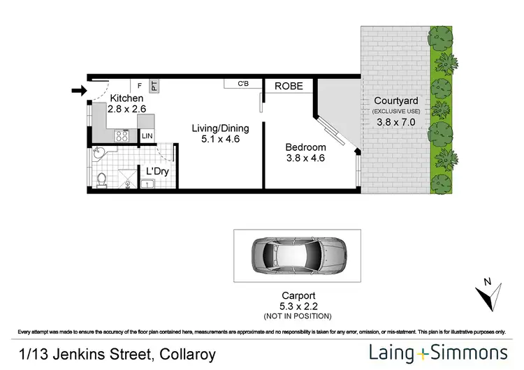 Floorplan of Homely apartment listing, 1/13 Jenkins Street, Collaroy NSW 2097