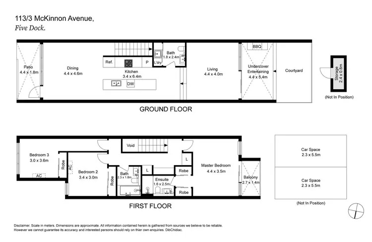 Floorplan of Homely townhouse listing, 113/3 McKinnon Avenue, Five Dock NSW 2046