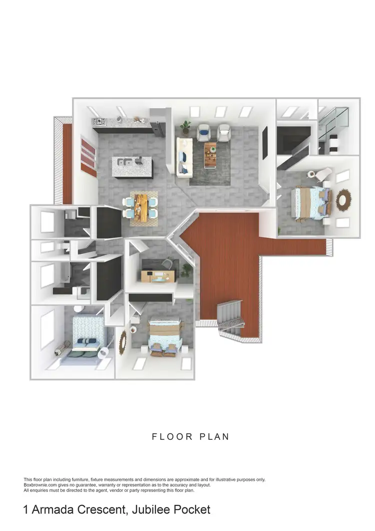 Floorplan of Homely house listing, 1 Armada Crescent, Jubilee Pocket QLD 4802