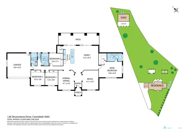 Floorplan of Homely house listing, 126 Devonstone Dr, Cooroibah QLD 4565
