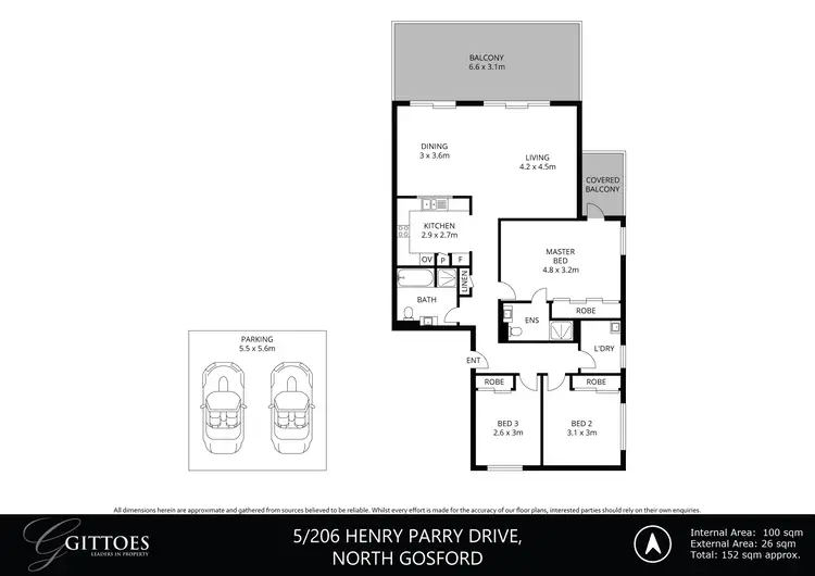 Floorplan of Homely unit listing, 5/206-208 Henry Parry Drive, North Gosford NSW 2250