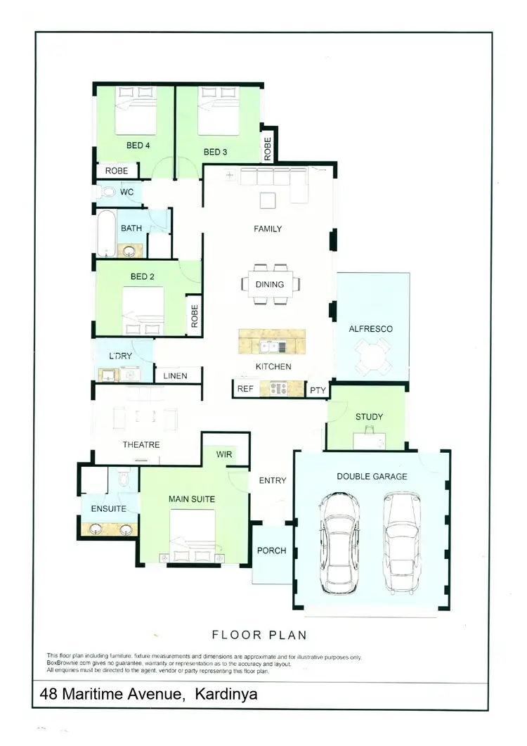 Floorplan of Homely house listing, 48 Maritime Avenue, Kardinya WA 6163