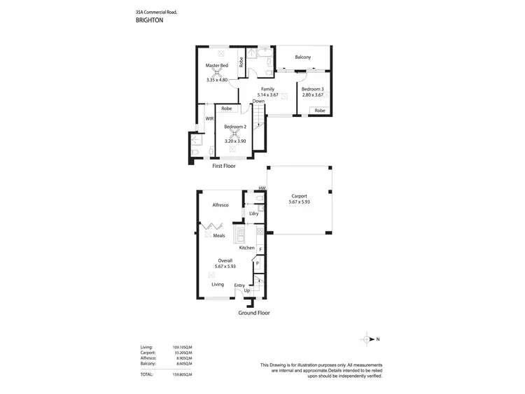 Floorplan of Homely house listing, 35A Commercial Road, Brighton SA 5048