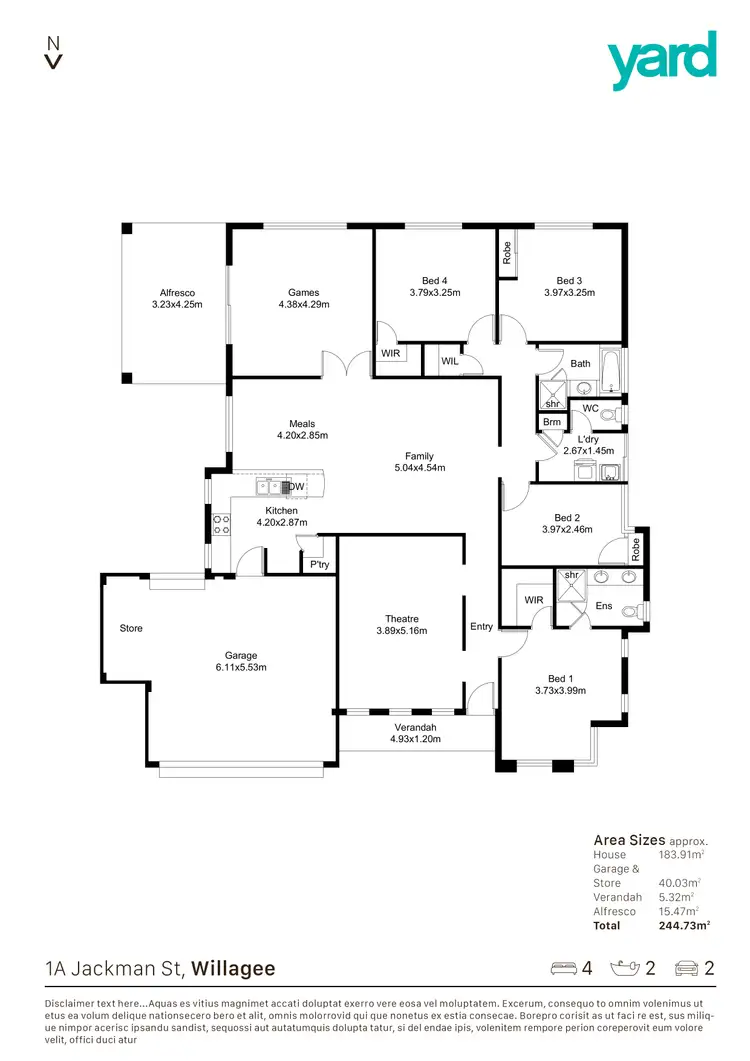 Floorplan of Homely house listing, 1A Jackman Street, Willagee WA 6156