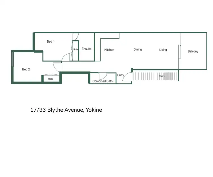 Floorplan of Homely apartment listing, 17/33 Blythe Avenue, Yokine WA 6060