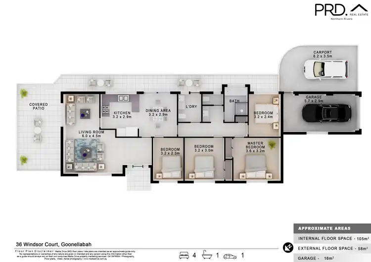 Floorplan of Homely house listing, 36 Windsor Court, Goonellabah NSW 2480