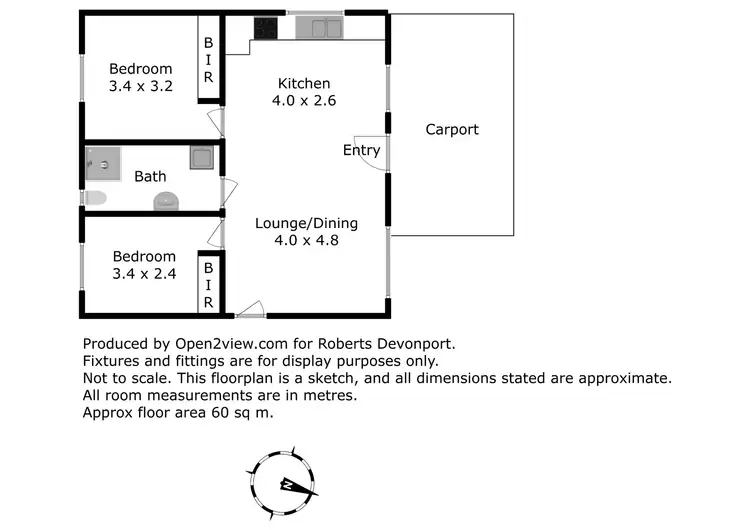 Floorplan of Homely unit listing, 1/201 Last Street, Latrobe TAS 7307