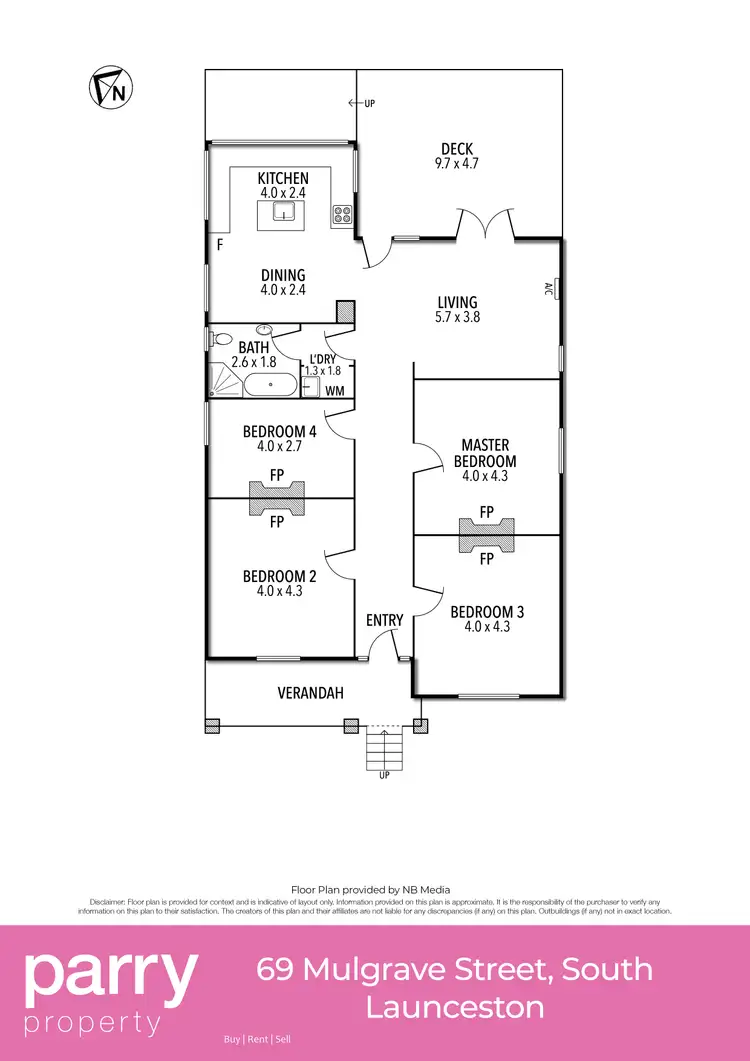 Floorplan of Homely house listing, 69 Mulgrave Street, South Launceston TAS 7249