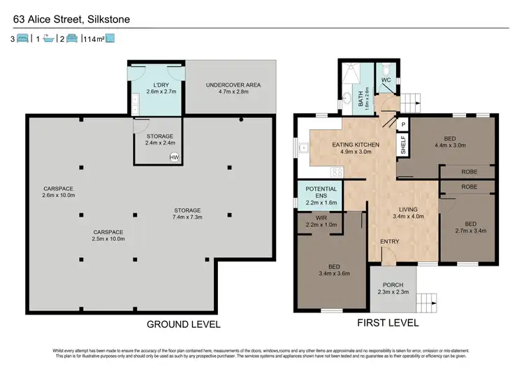 Floorplan of Homely house listing, 63 Alice Street, Silkstone QLD 4304