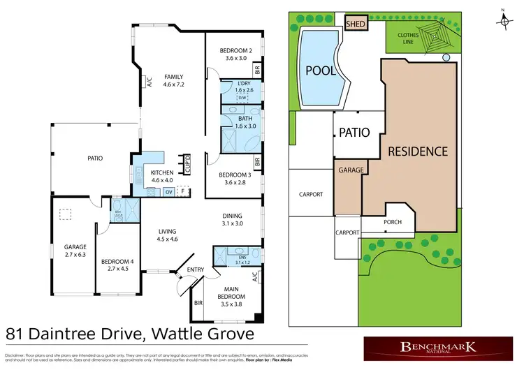 Floorplan of Homely house listing, 81 Daintree Drive, Wattle Grove NSW 2173