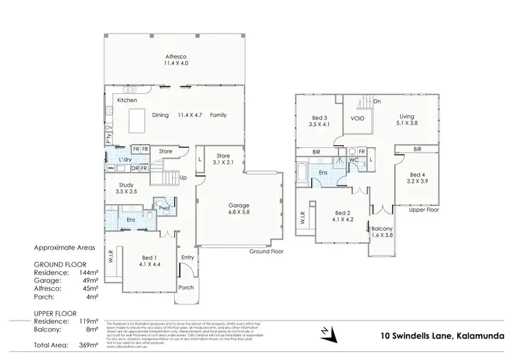 Floorplan of Homely house listing, 10 Swindells Lane, Kalamunda WA 6076
