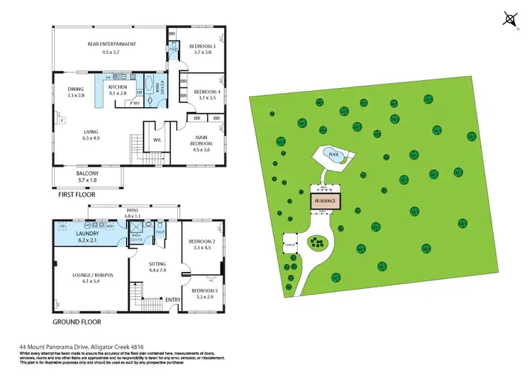 Floorplan of Homely house listing, 44 Mount Panorama Drive, Alligator Creek QLD 4816