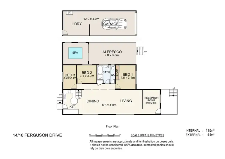 Floorplan of Homely house listing, 14-16 Ferguson Drive, Yatala QLD 4207