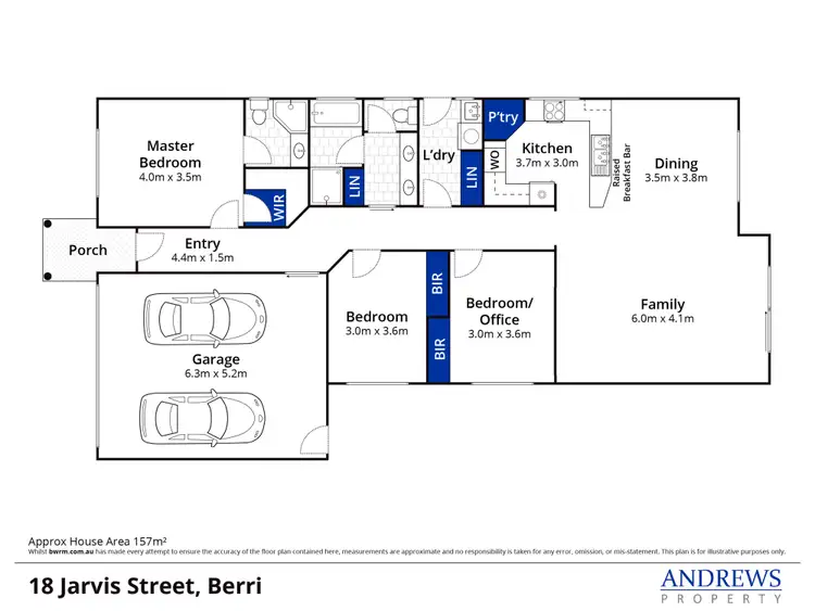 Floorplan of Homely house listing, 18 Jarvis Street, Berri SA 5343