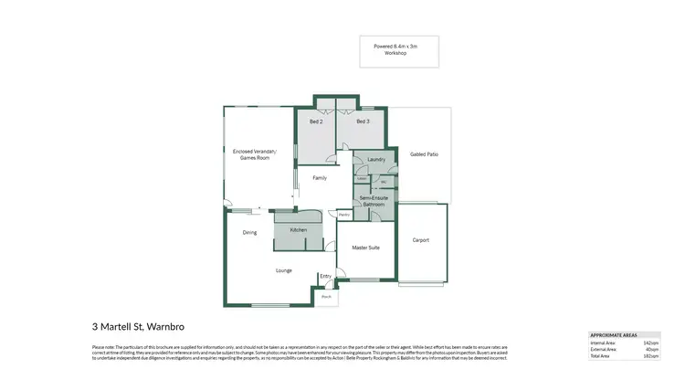 Floorplan of Homely house listing, 3 Martell Street, Warnbro WA 6169