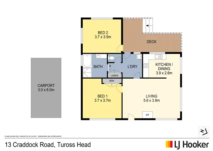 Floorplan of Homely house listing, 13 Craddock Road, Tuross Head NSW 2537