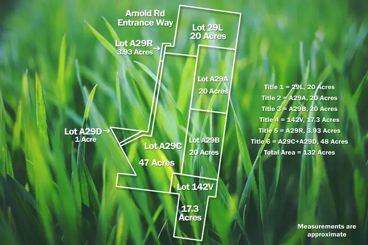 Floorplan of Homely land listing, 1 Arnolds Road, Dereel VIC 3352