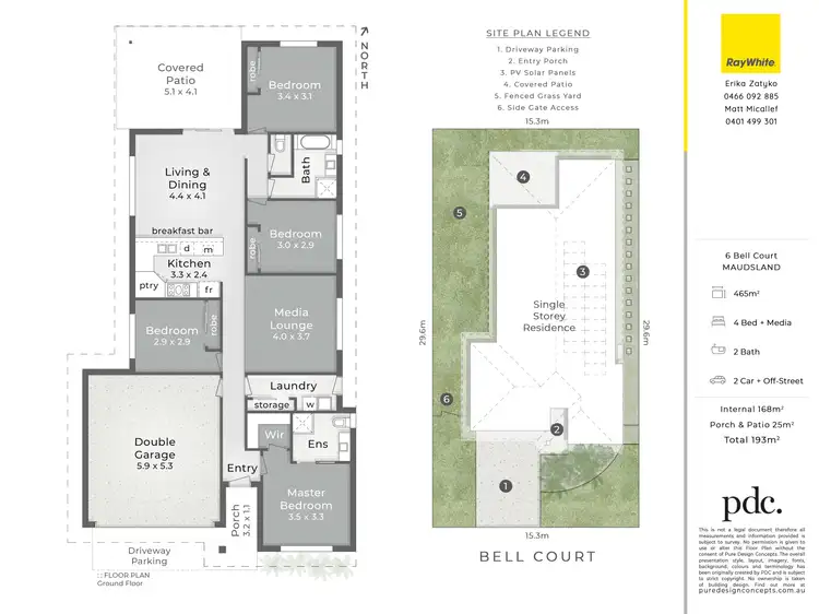 Floorplan of Homely house listing, 6 Bell Court, Maudsland QLD 4210