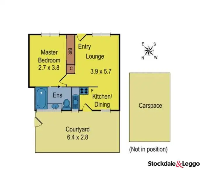 Floorplan of Homely unit listing, 17/9-11 Chris Court, Oak Park VIC 3046