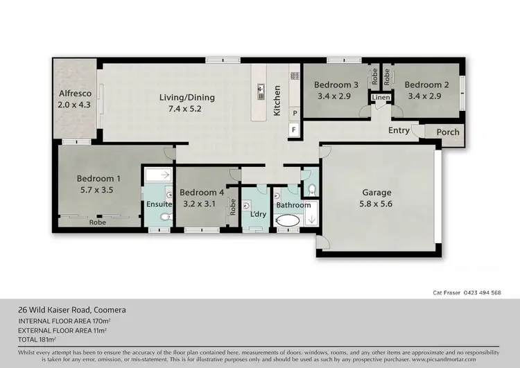 Floorplan of Homely house listing, 26 Wild Kaiser Road, Coomera QLD 4209