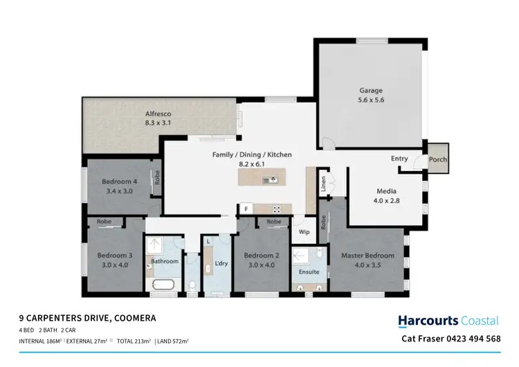 Floorplan of Homely house listing, 1/6 Carpenters Drive, Coomera QLD 4209
