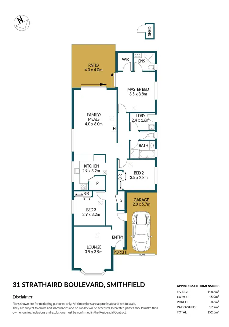 Floorplan of Homely house listing, 31 Strathaird Boulevard, Smithfield SA 5114