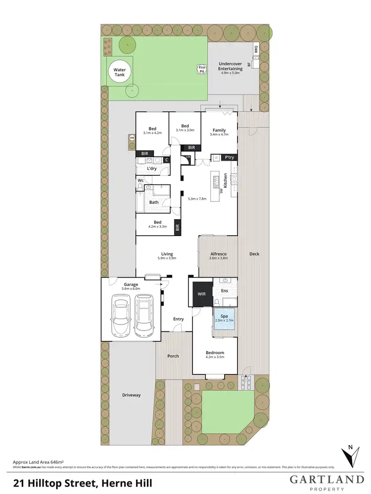 Floorplan of Homely house listing, 21 Hilltop Street, Herne Hill VIC 3218