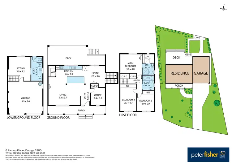 Floorplan of Homely house listing, 6 Parnoo Place, Orange NSW 2800
