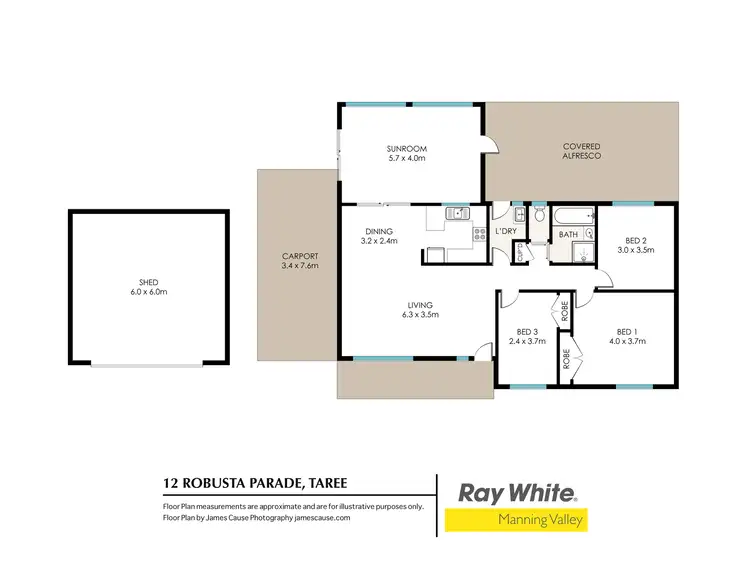 Floorplan of Homely house listing, 12 Robusta Parade, Taree NSW 2430