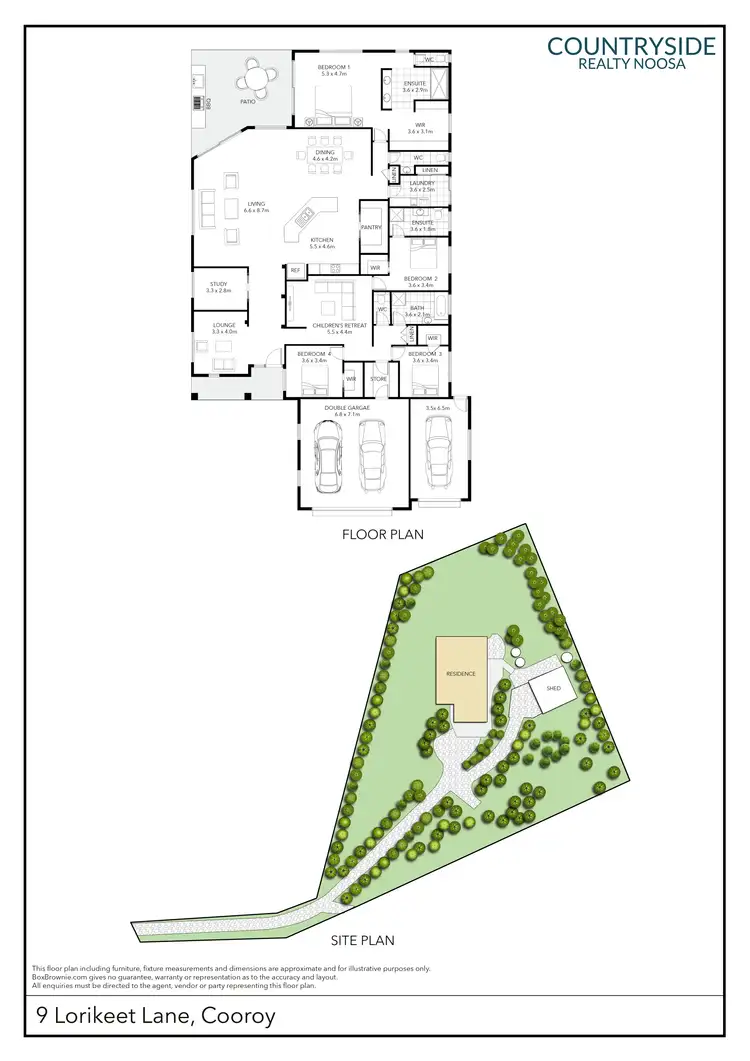 Floorplan of Homely house listing, 9 Lorikeet Lane, Cooroy QLD 4563
