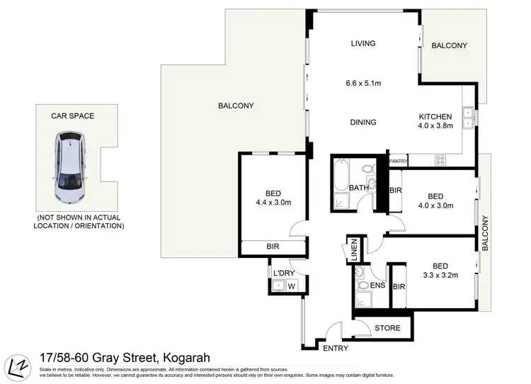 Floorplan of Homely apartment listing, 17/58-60 Gray Street, Kogarah NSW 2217