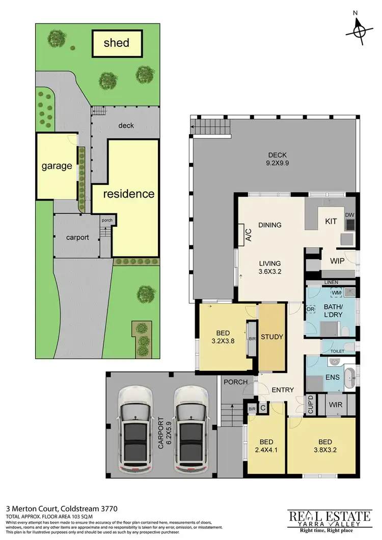 Floorplan of Homely house listing, 3 Merton Court, Coldstream VIC 3770