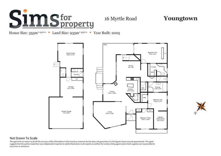 Floorplan of Homely house listing, 1&2/7 Myrtle Road, Youngtown TAS 7249