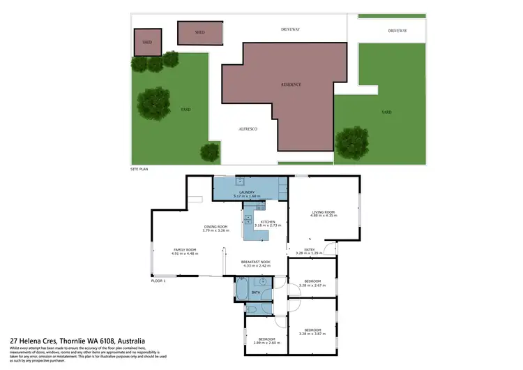 Floorplan of Homely house listing, 27 Helena Crescent, Thornlie WA 6108