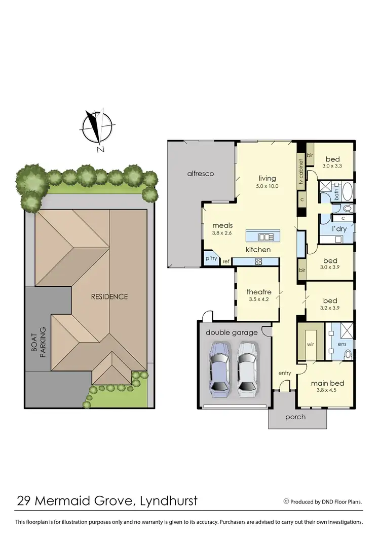 Floorplan of Homely house listing, 29 Mermaid Grove, Lyndhurst VIC 3975