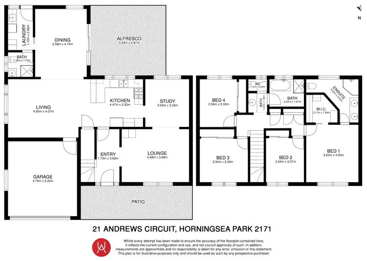 Floorplan of Homely house listing, 21 Andrews Circuit, Horningsea Park NSW 2171